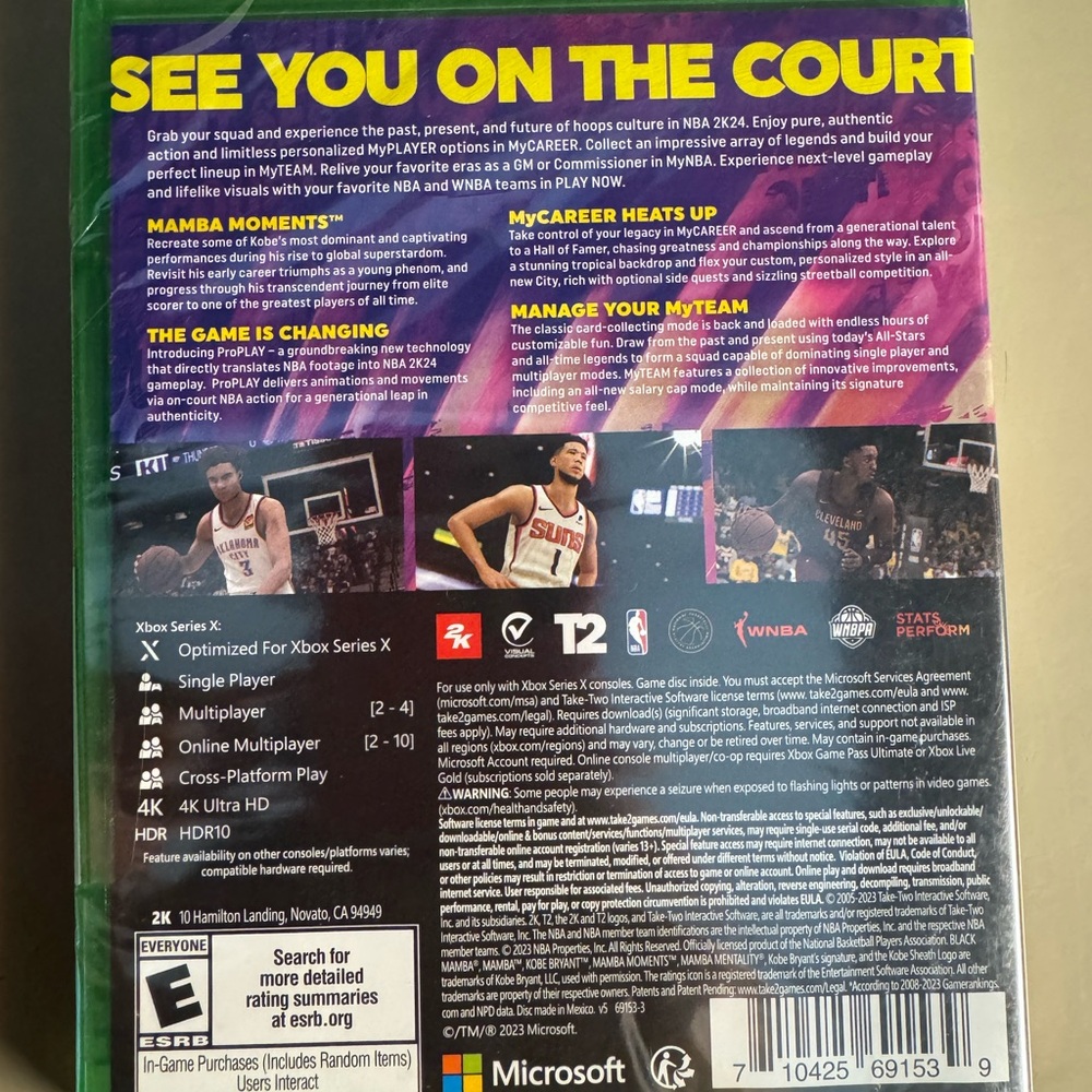 NBA 24 Kobe Bryant Edition for Xbox Series X - Purple and Yellow - Picture 3 of 3